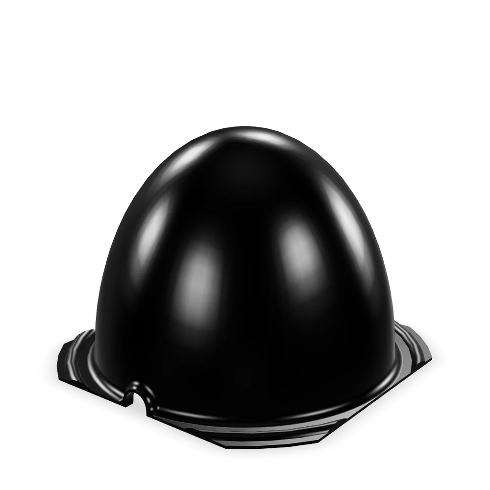 Cloche CX5 vue de trois-quarts, collerette et encoche passe-câble visibles